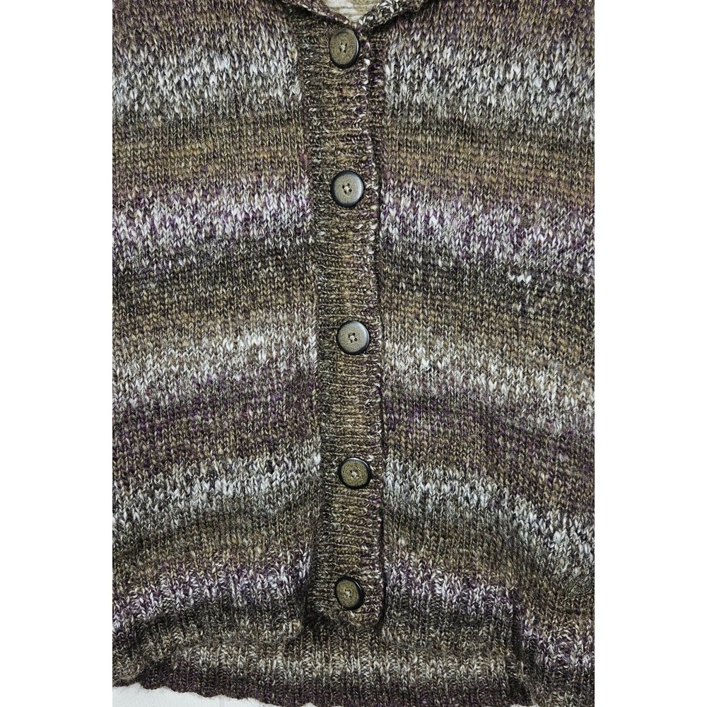 Woolrich Wool Blend Sweater Vest Women M Button Up Multicolor Fair Isle Nordic‎ - Picture 4 of 11